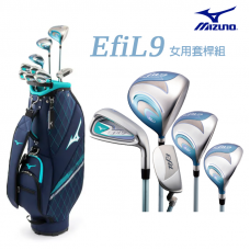 Mizuno EFIL 9女套桿組#1W+5W+5U+#6~PW、SW+PT+BAG